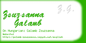 zsuzsanna galamb business card